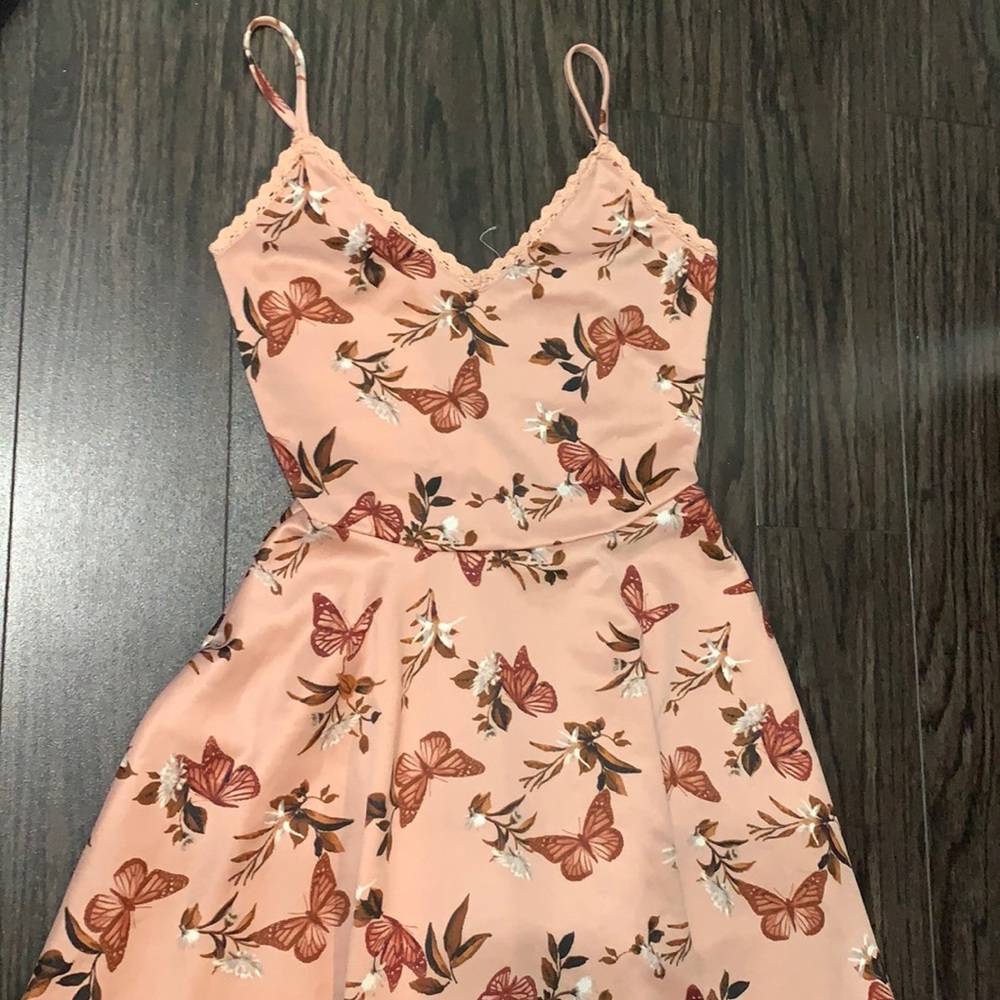 knee length butterfly dress